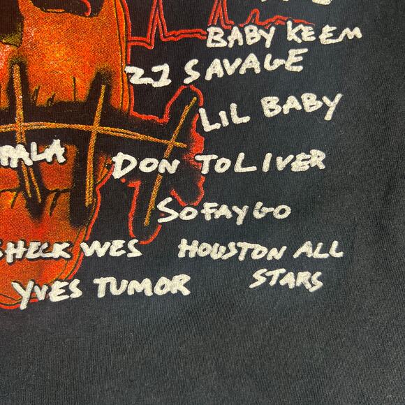 Travis Scott Astroworld Houston Tour 2021 Bad Bunny SZA Lil Baby T-Shirt Sz. XL - Picture 10 of 10